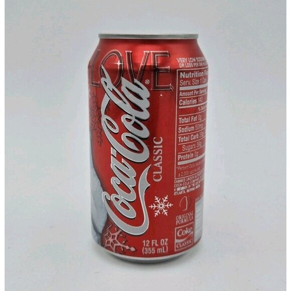Full 2005 12 Fl Oz Coca Cola Coke Classic Christmas Can Polar Bear Baby Give - Picture 2 of 7